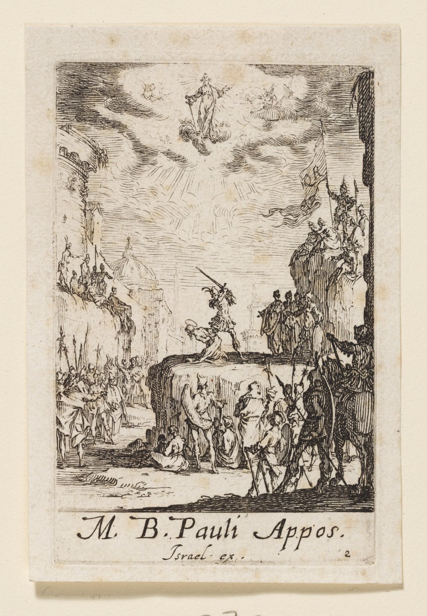 Szent Pál apostol vértanúsága (Boldog Pál apostol vértanúsága) alkotó: Jacques Callot