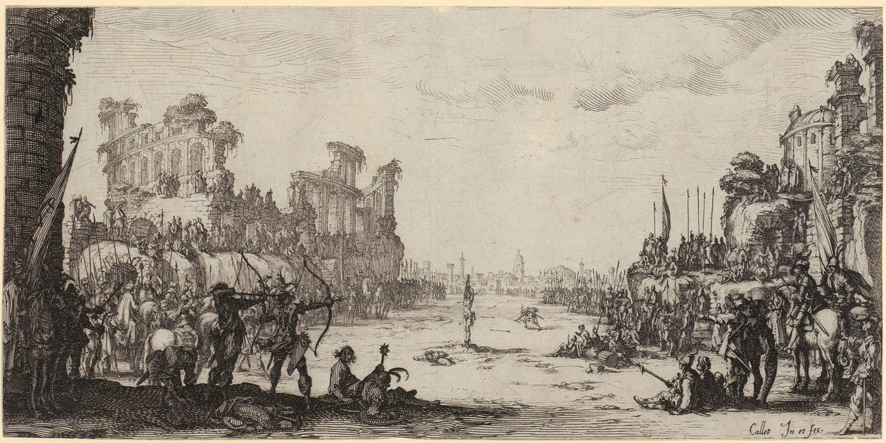 Szent Sebestyén vértanúsága alkotó: Jacques Callot