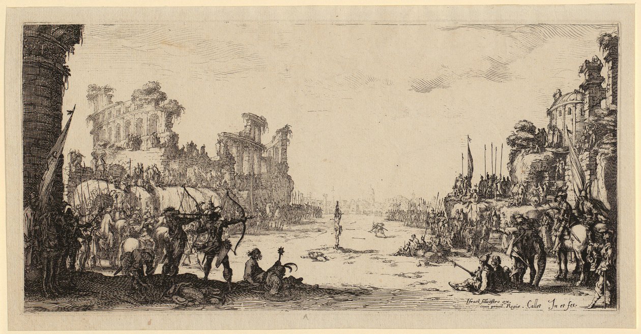 Szent Sebestyén vértanúsága alkotó: Jacques Callot