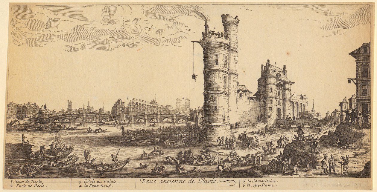 Szent Thadäus vértanúsága, a „Az apostolok vértanúságai” sorozat 12. lapja alkotó: Jacques Callot