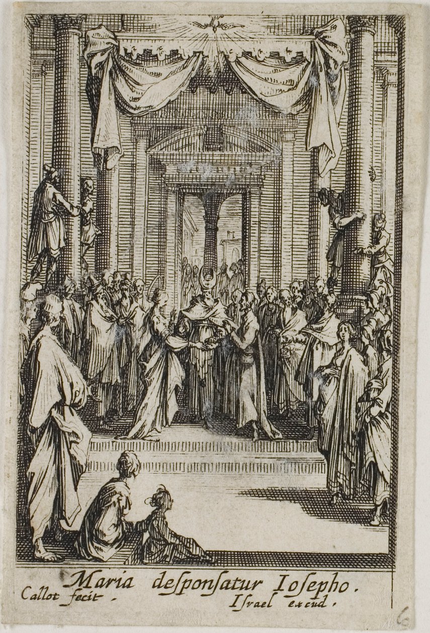 Mária feleségül veszi Józsefet, A Szűzanya életéből alkotó: Jacques Callot