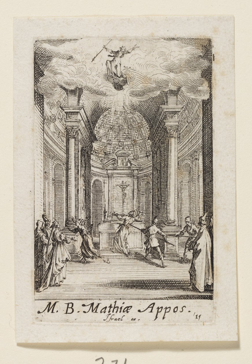Máté apostol (Mathiae Appos.) alkotó: Jacques Callot