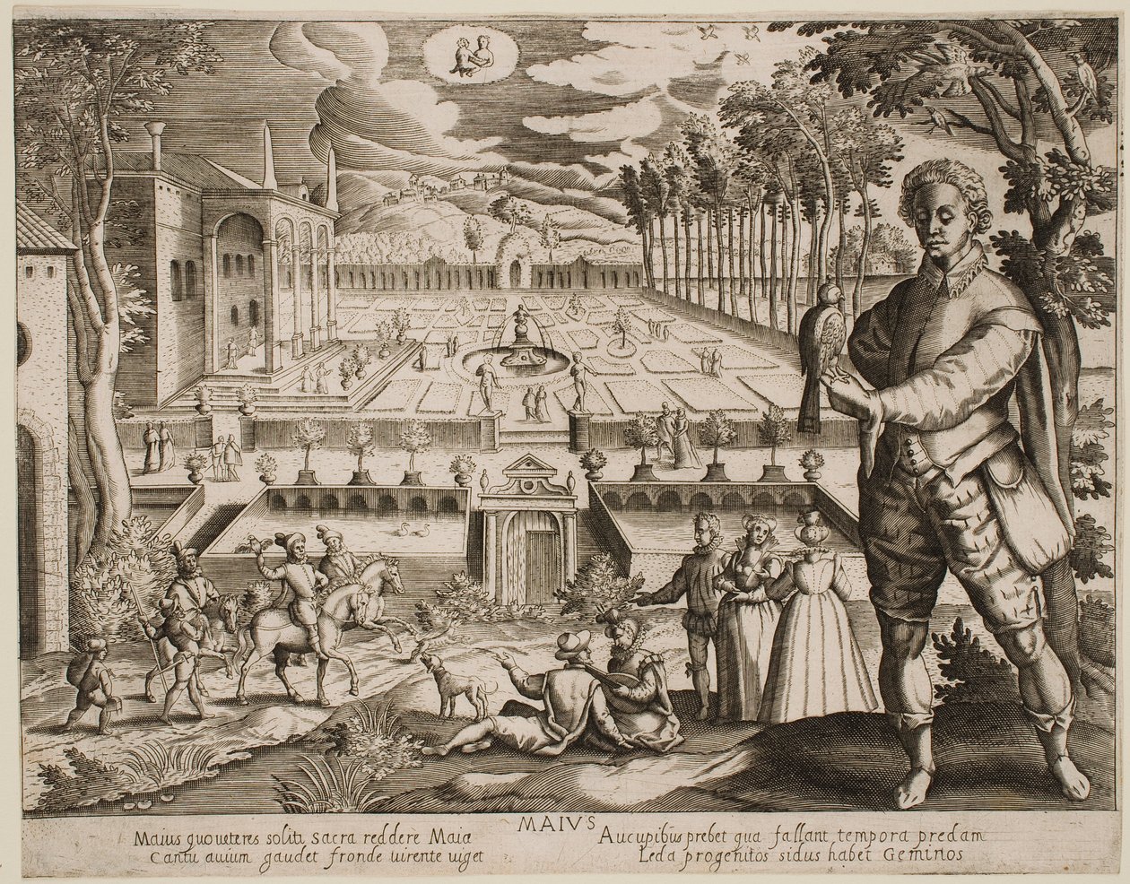 Május, a „Hónapok” című sorozatból alkotó: Jacques Callot