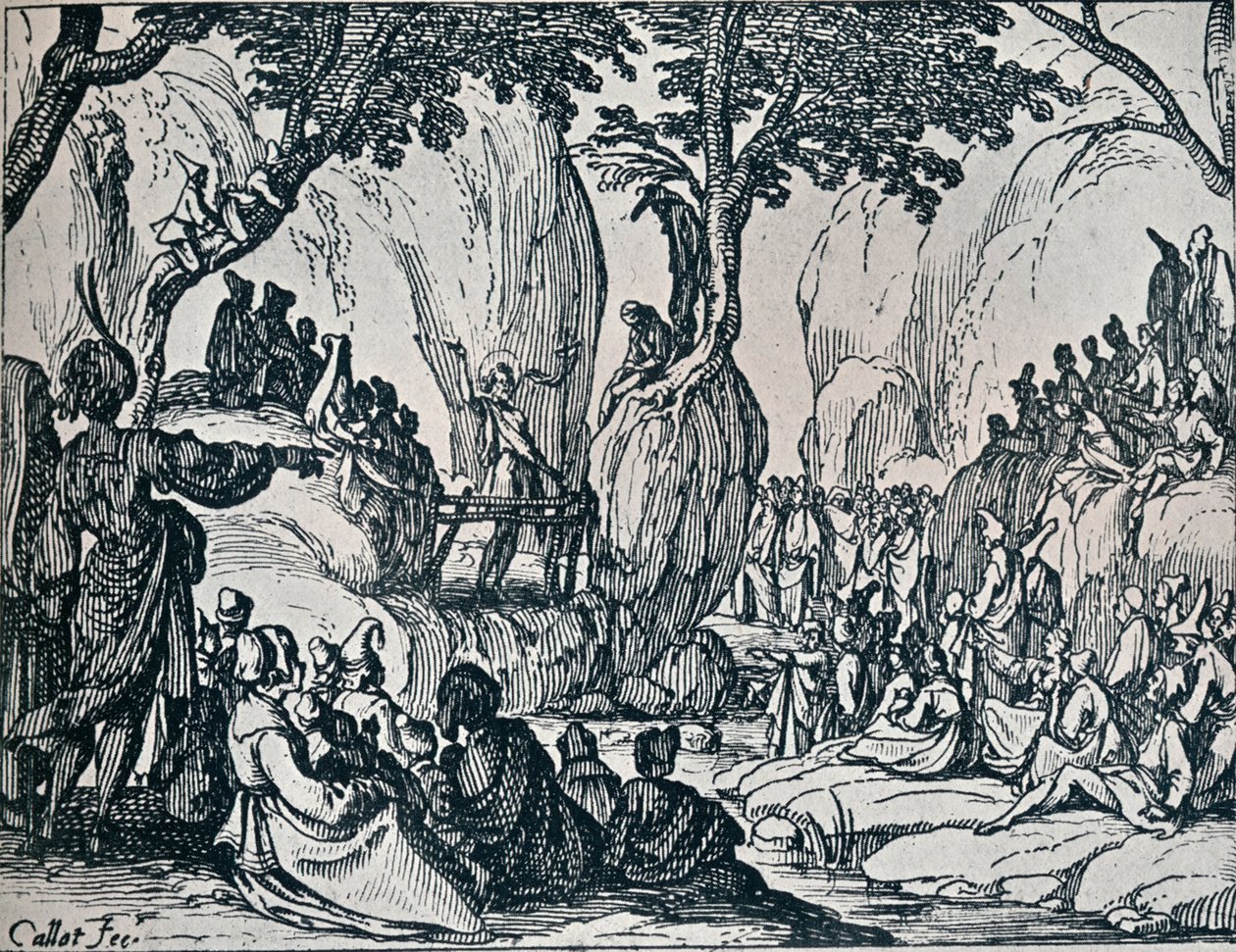 szám III. -Utca. János prédikáció, 1635, 1924 alkotó: Jacques Callot