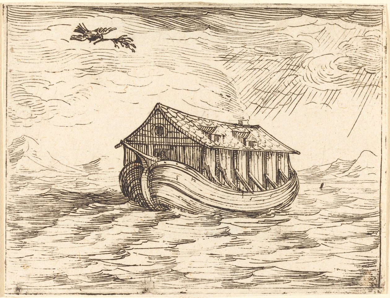 Noé bárkája. alkotó: Jacques Callot