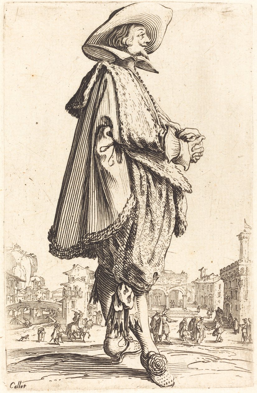 Nemes ember ölbe tett kézzel alkotó: Jacques Callot