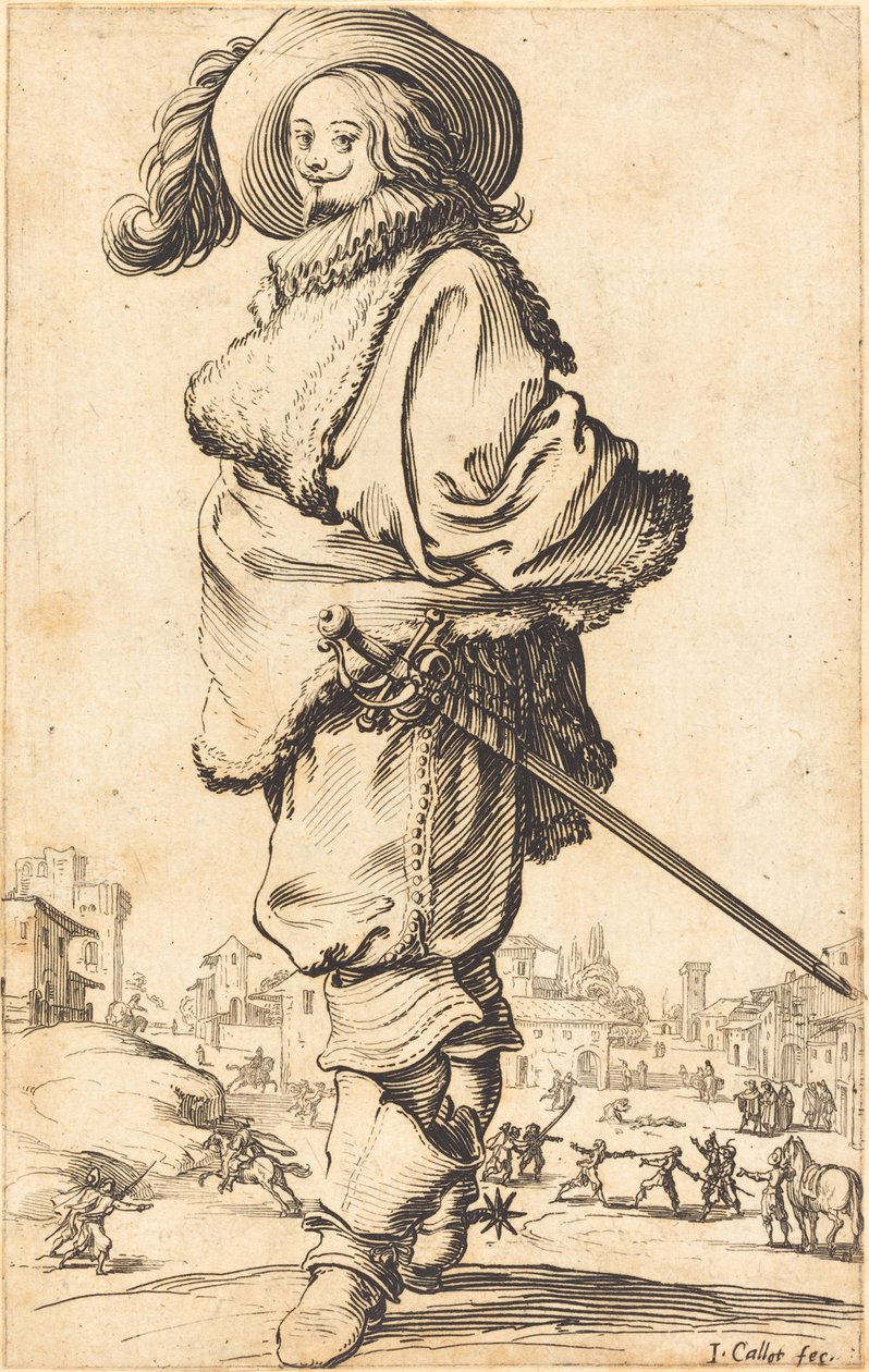 Nemes Férfi Szőrme Plastron alkotó: Jacques Callot