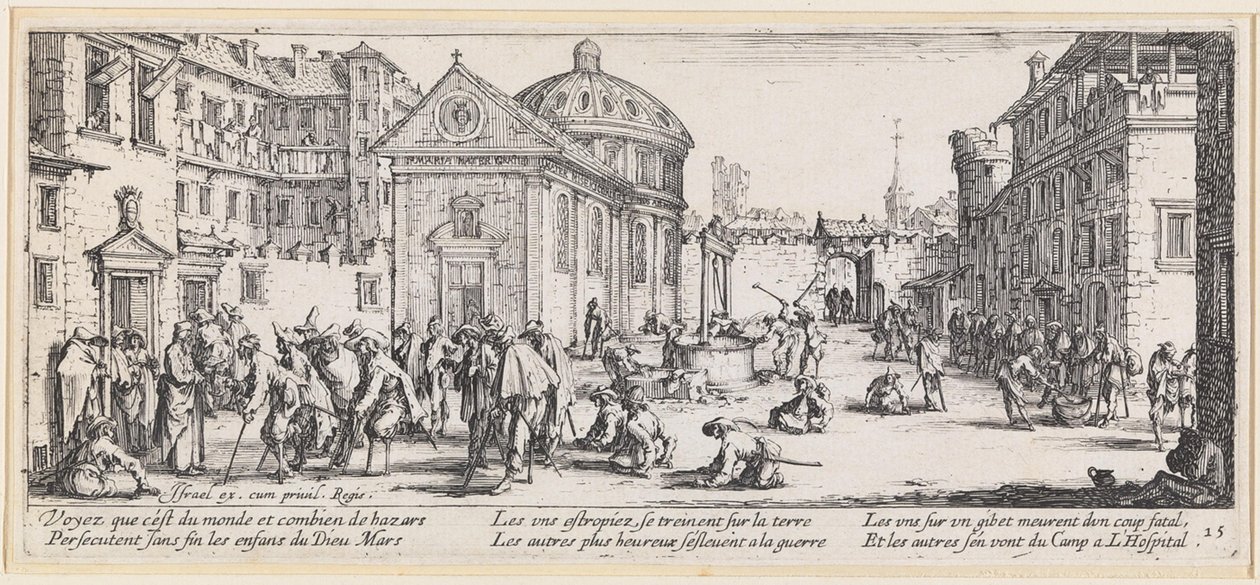 Háborús sebesültek alkotó: Jacques Callot