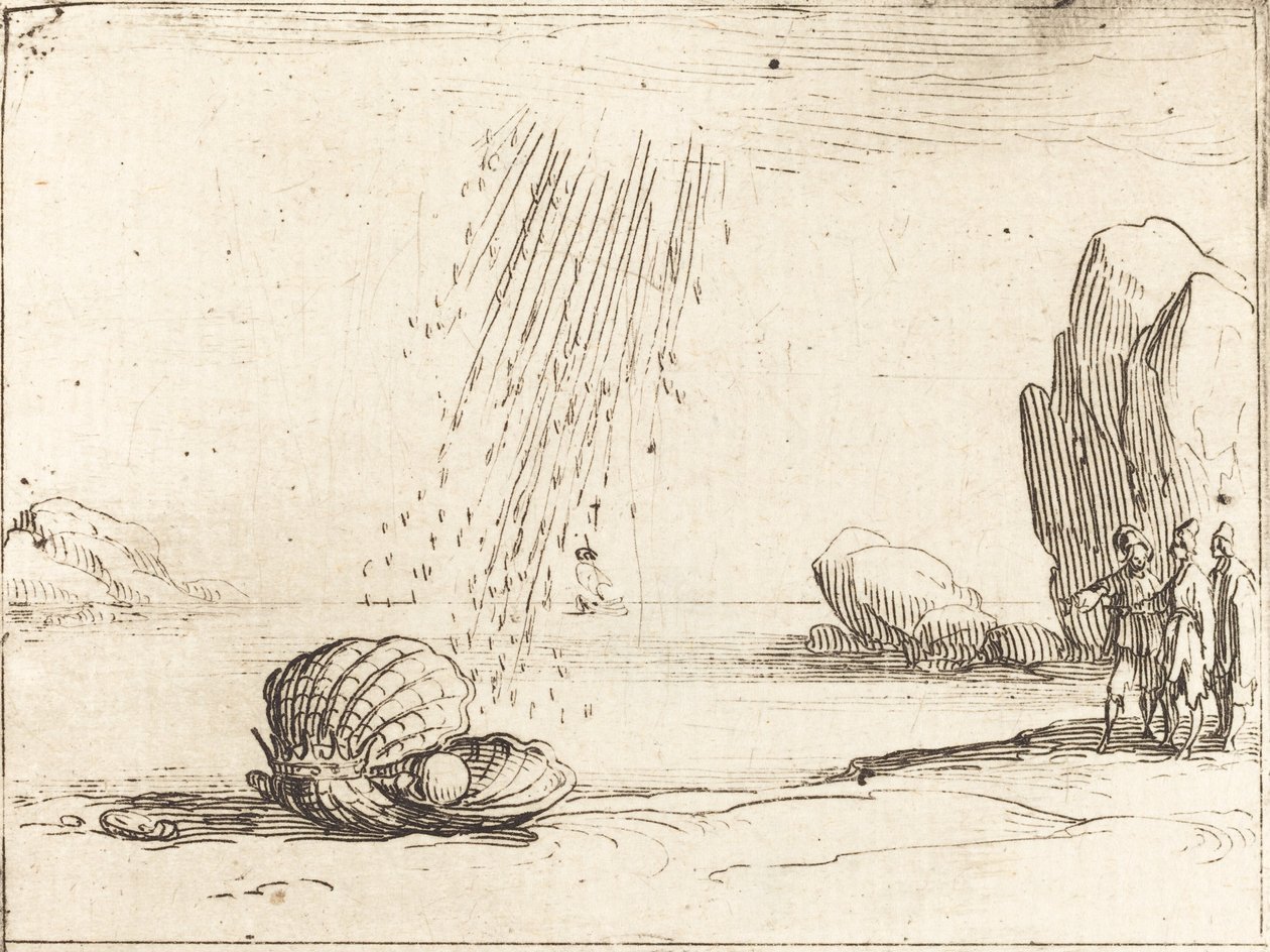 Osztriga Gyönggyel. alkotó: Jacques Callot