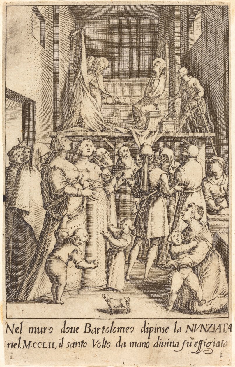 Az Angyali üdvözlet festménye alkotó: Jacques Callot