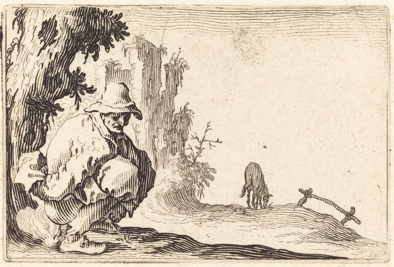 Paraszt ürítés alkotó: Jacques Callot