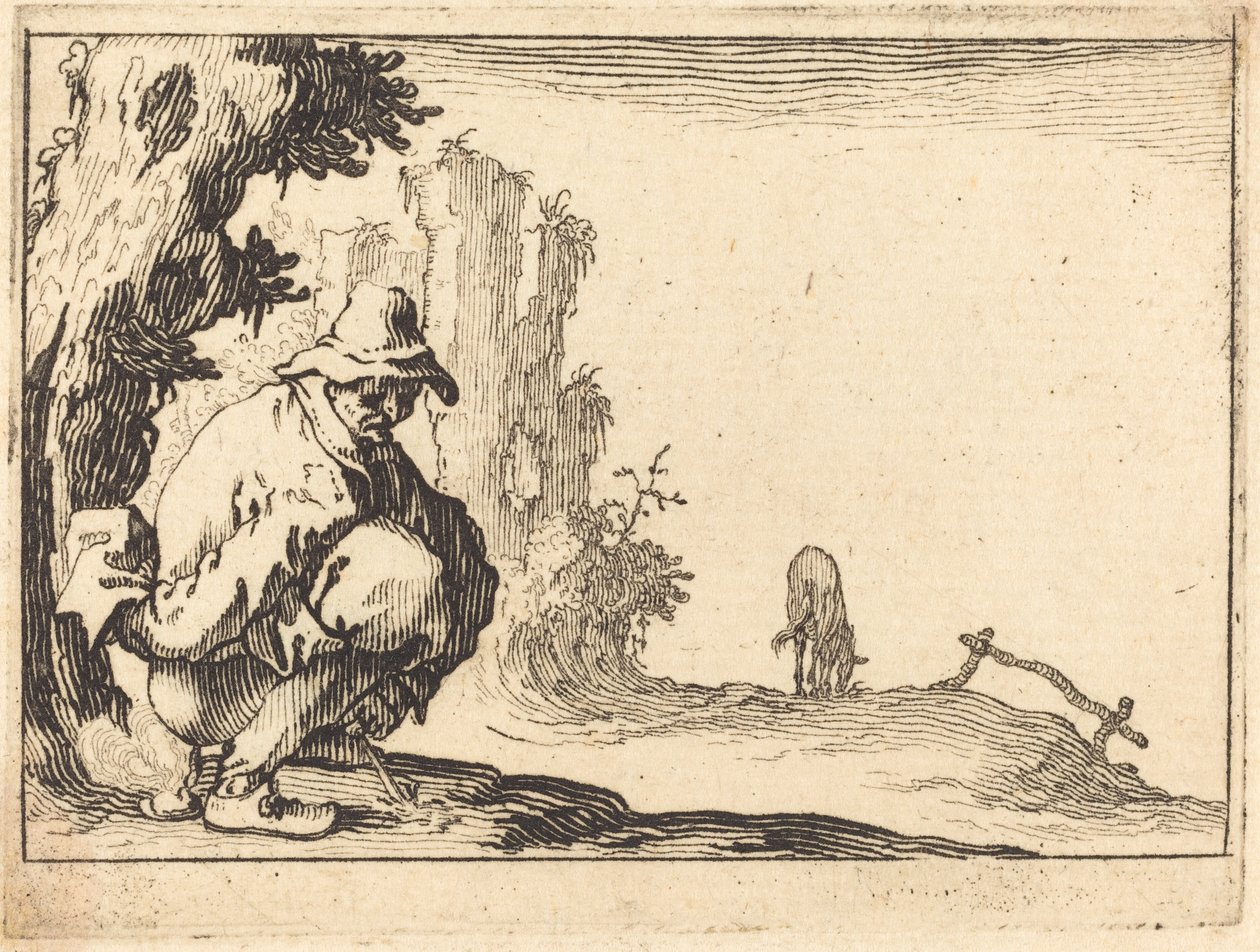 Paraszt ürítés alkotó: Jacques Callot