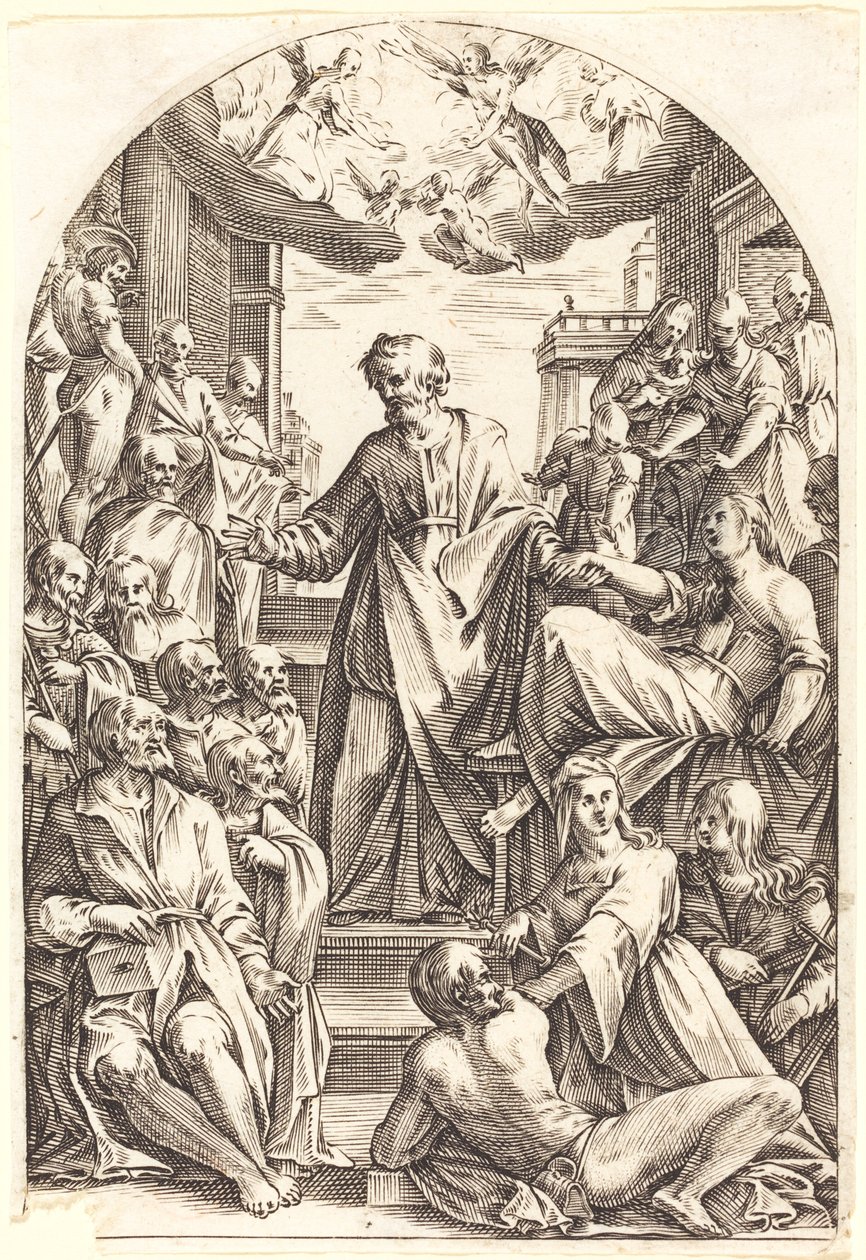 Péter neveli Tabithát alkotó: Jacques Callot