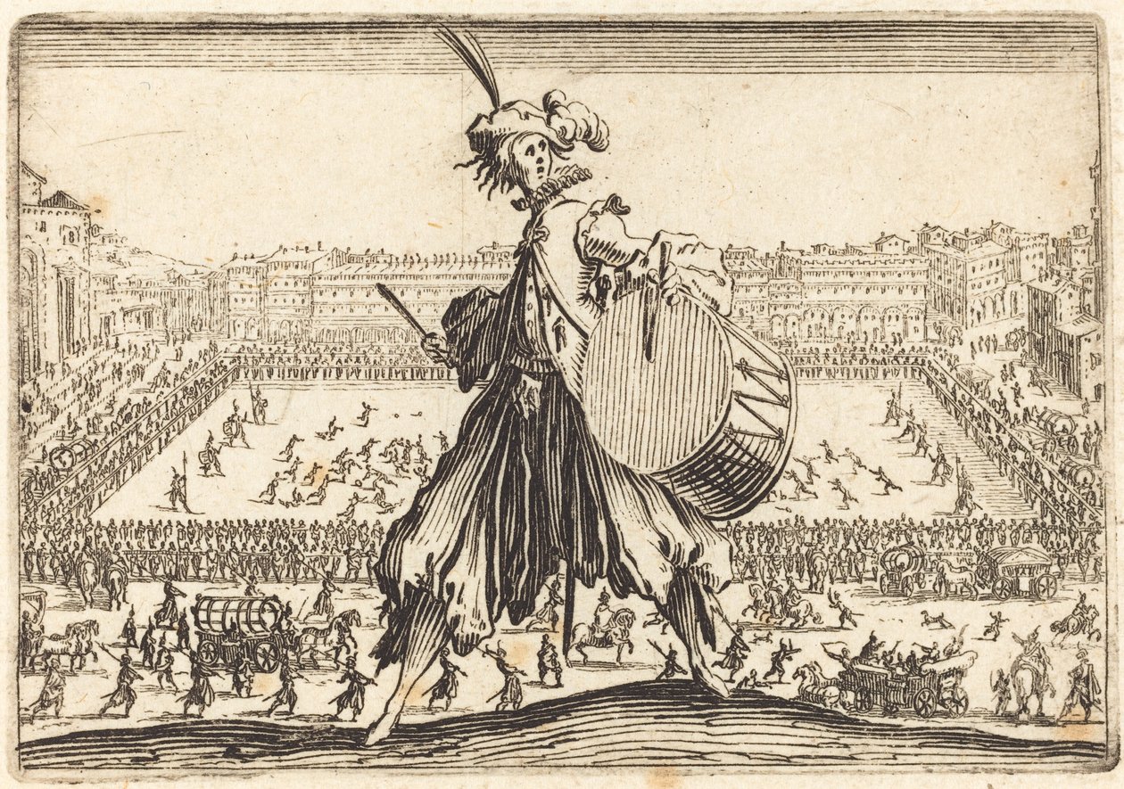 Piazza a Porta al Prato-nál, c. 1622. alkotó: Jacques Callot