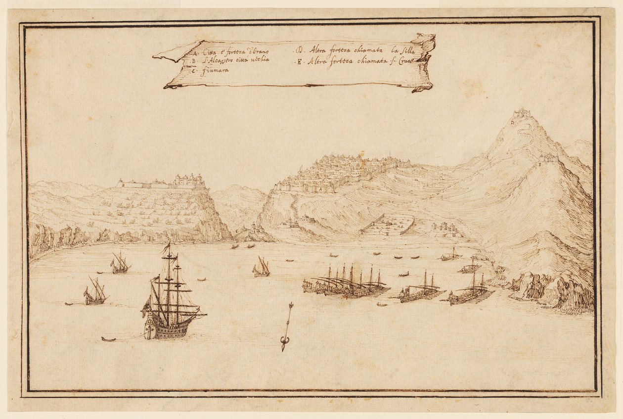 Planometrikus nézet Oran, Algéria alkotó: Jacques Callot