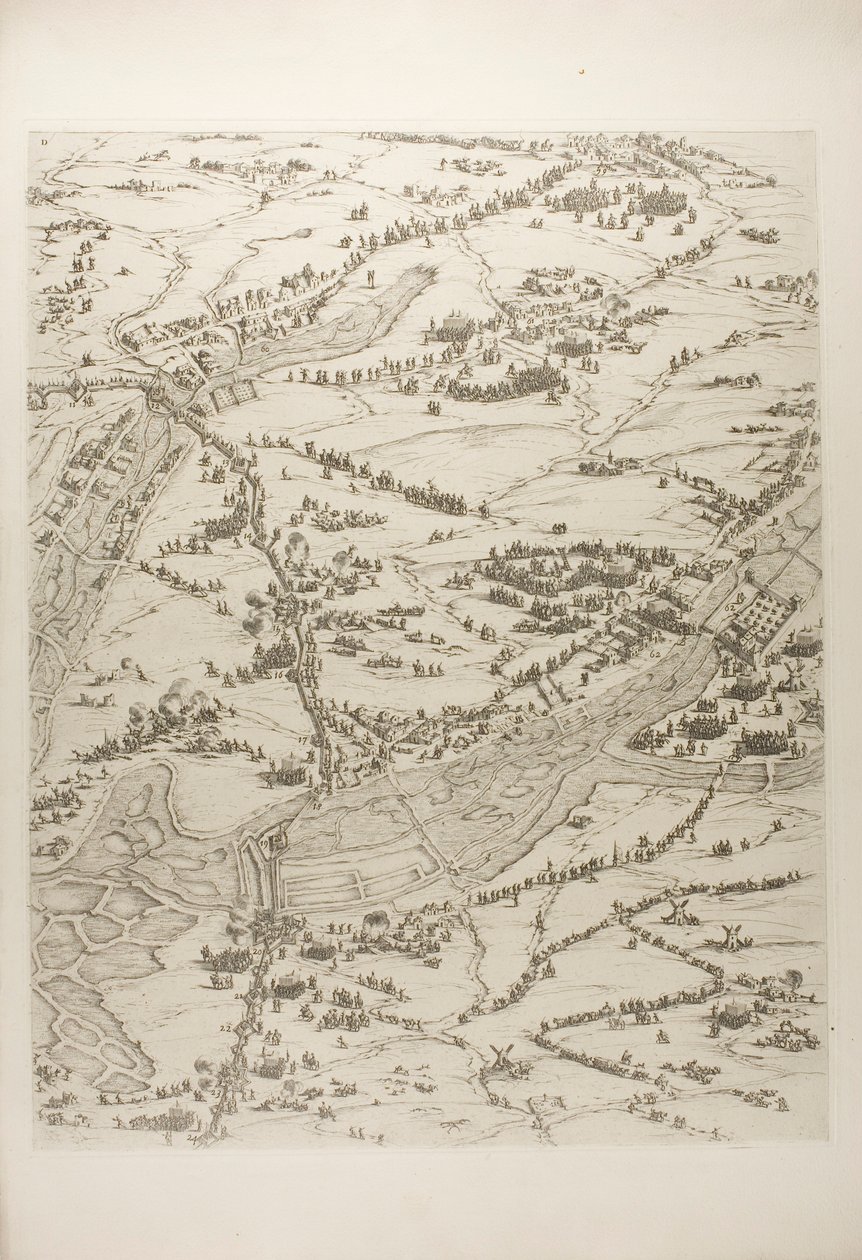 Harmadik tábla La Rochelle ostromából alkotó: Jacques Callot