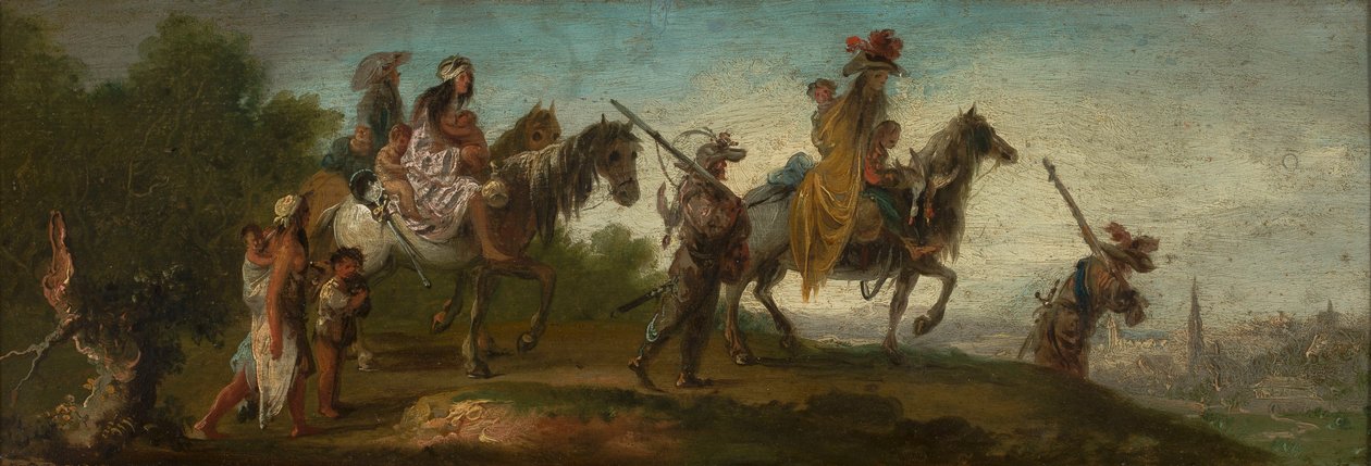 Cigányok menete alkotó: Jacques Callot