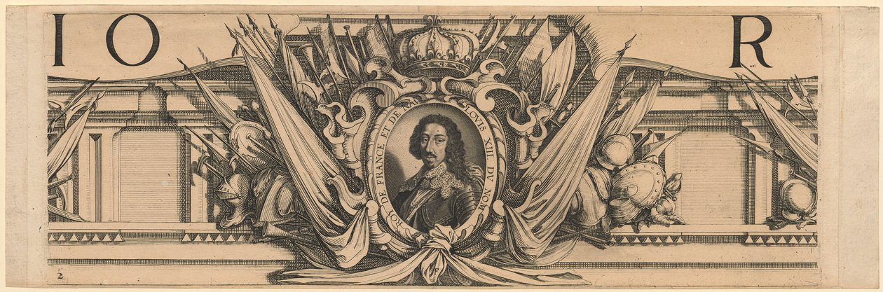 XIII. Lajos király portréja alkotó: Jacques Callot