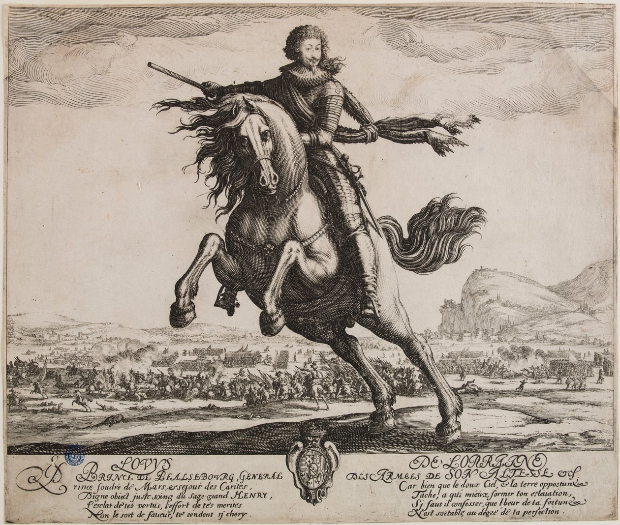 Phalsbourg hercegének portréja (Lieure 505, Meaume 508) alkotó: Jacques Callot