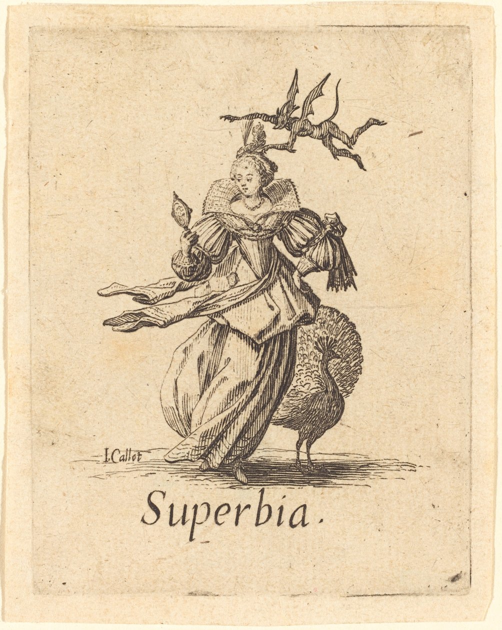 Büszkeség (hiúság) alkotó: Jacques Callot