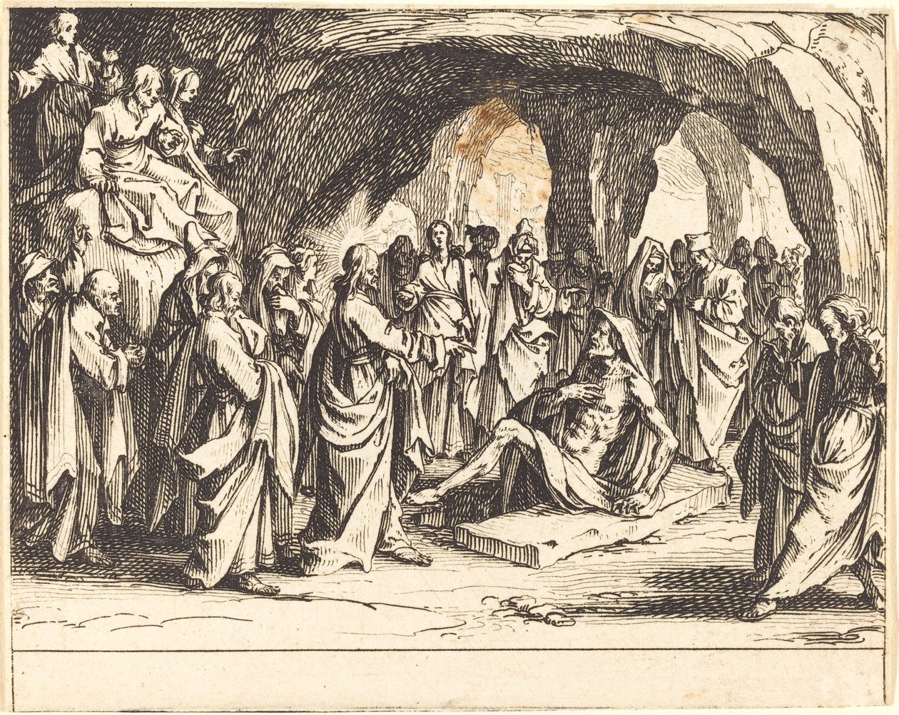 Lázár feltámasztása alkotó: Jacques Callot