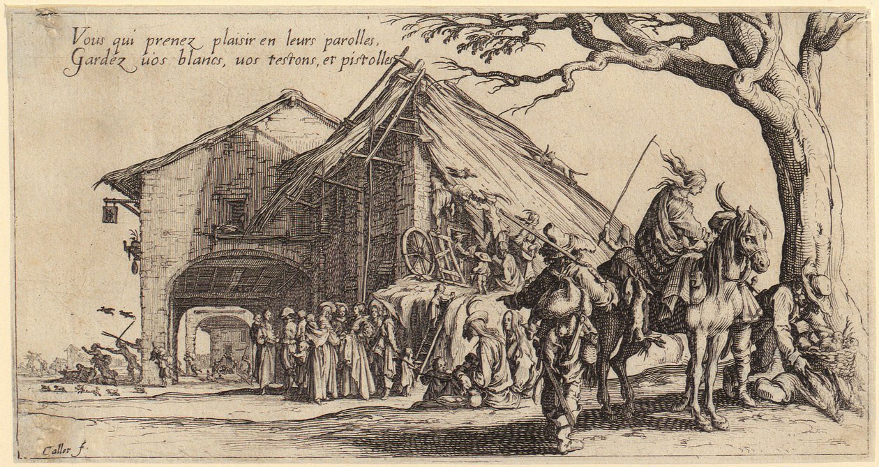 Rast, a „Die Bohémiens” című sorozat 3. része alkotó: Jacques Callot