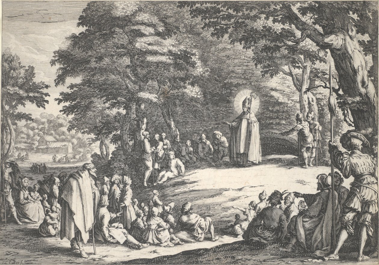 Szent Amand alkotó: Jacques Callot