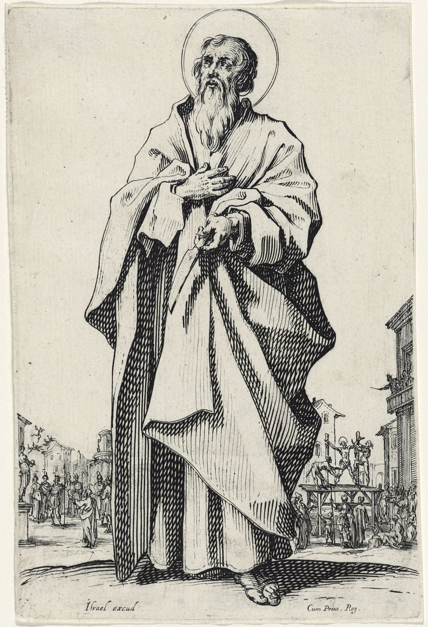 Szent Bertalan a Nagy apostolokból, 1631 alkotó: Jacques Callot