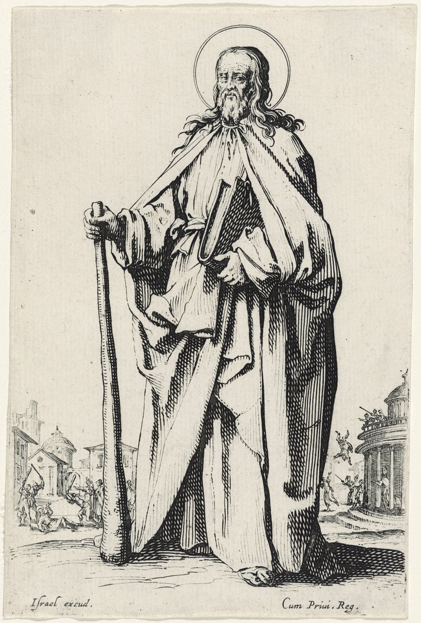 Kisebb Szent Jakab a Les Grands Apôtres-ből (A nagy apostolok), 1631 alkotó: Jacques Callot