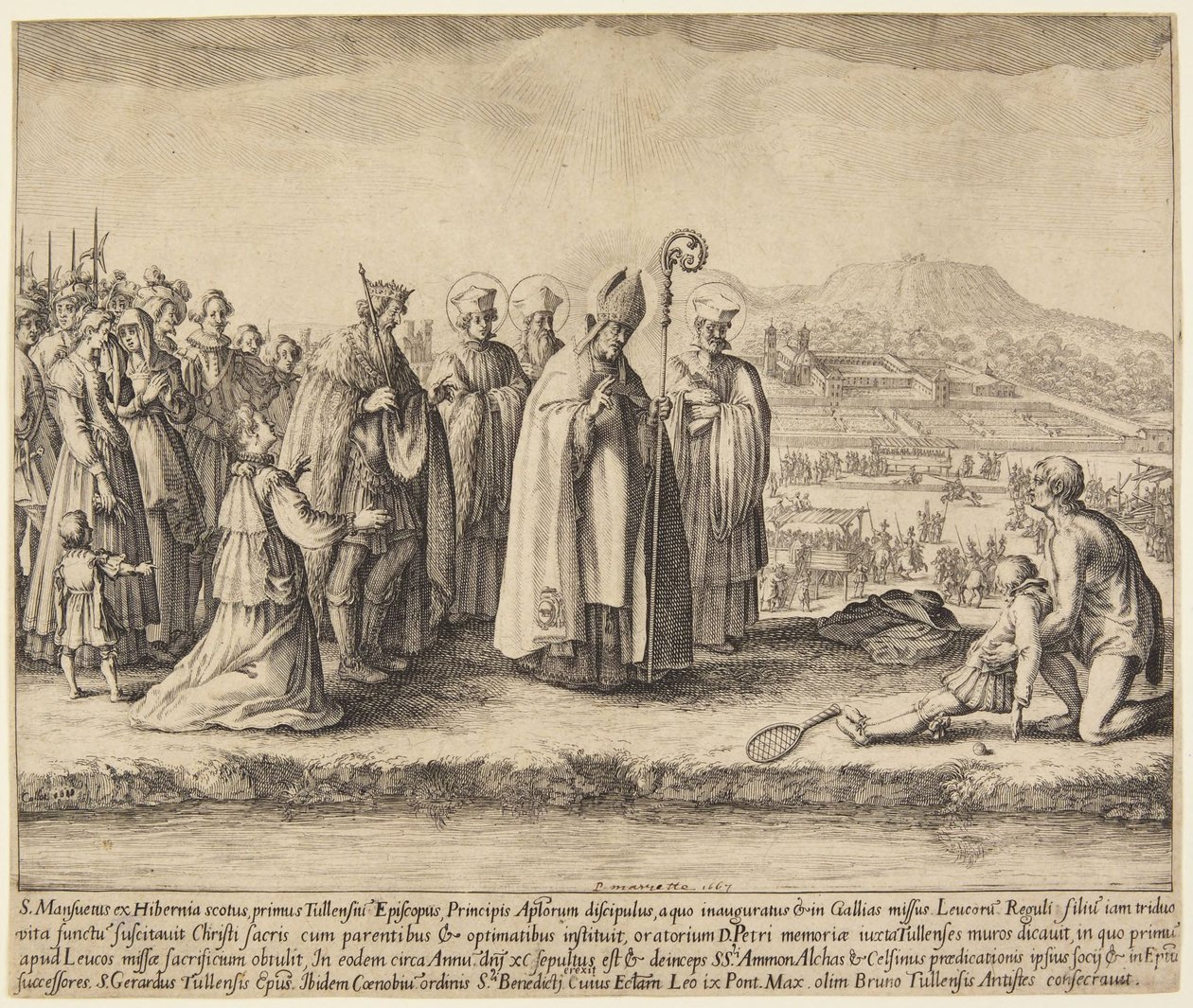 Szent Mansuy alkotó: Jacques Callot