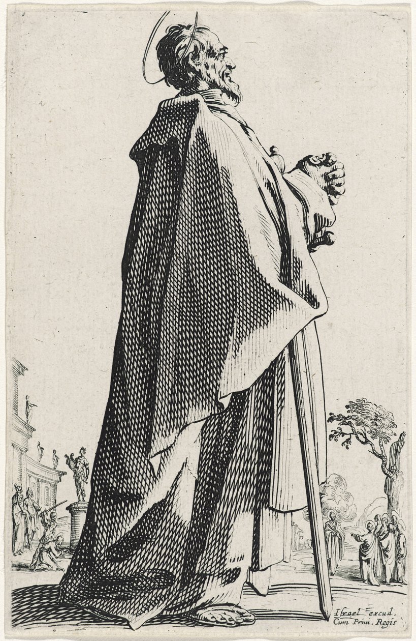 Szent Máté a Nagy apostolokból, 1631 alkotó: Jacques Callot