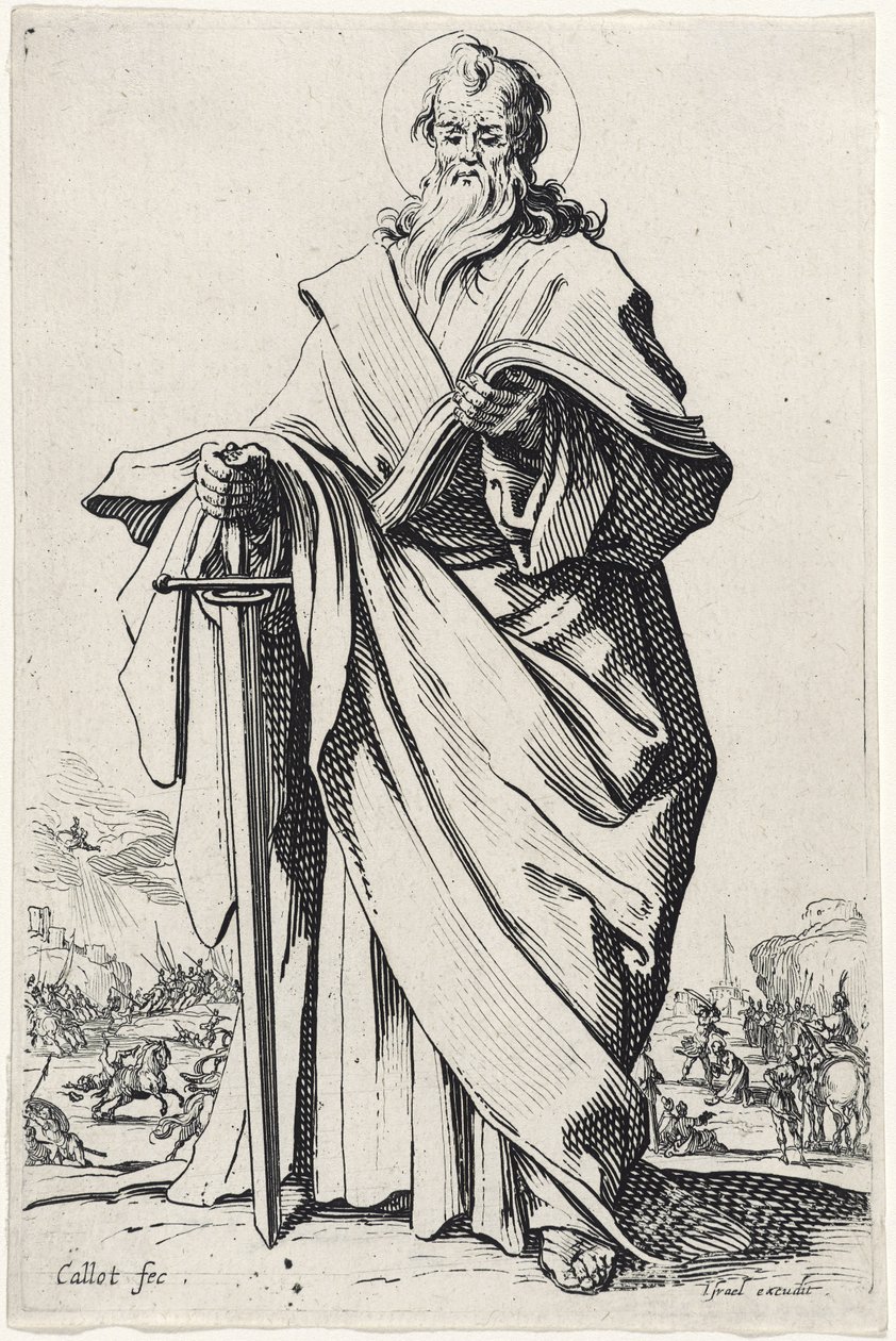 Szent Pál a Nagy apostolokból, 1631 alkotó: Jacques Callot