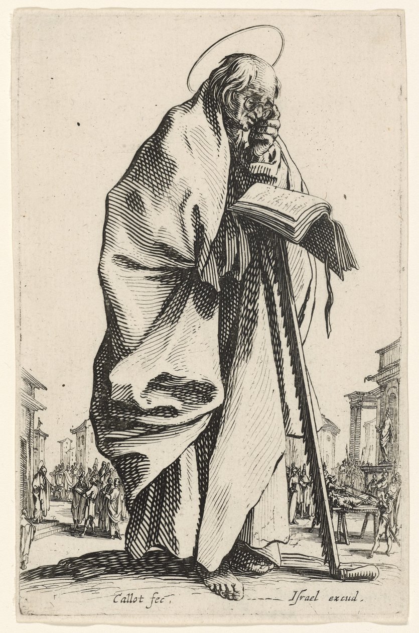 Szent Simon a nagy apostolokból, 1631 alkotó: Jacques Callot