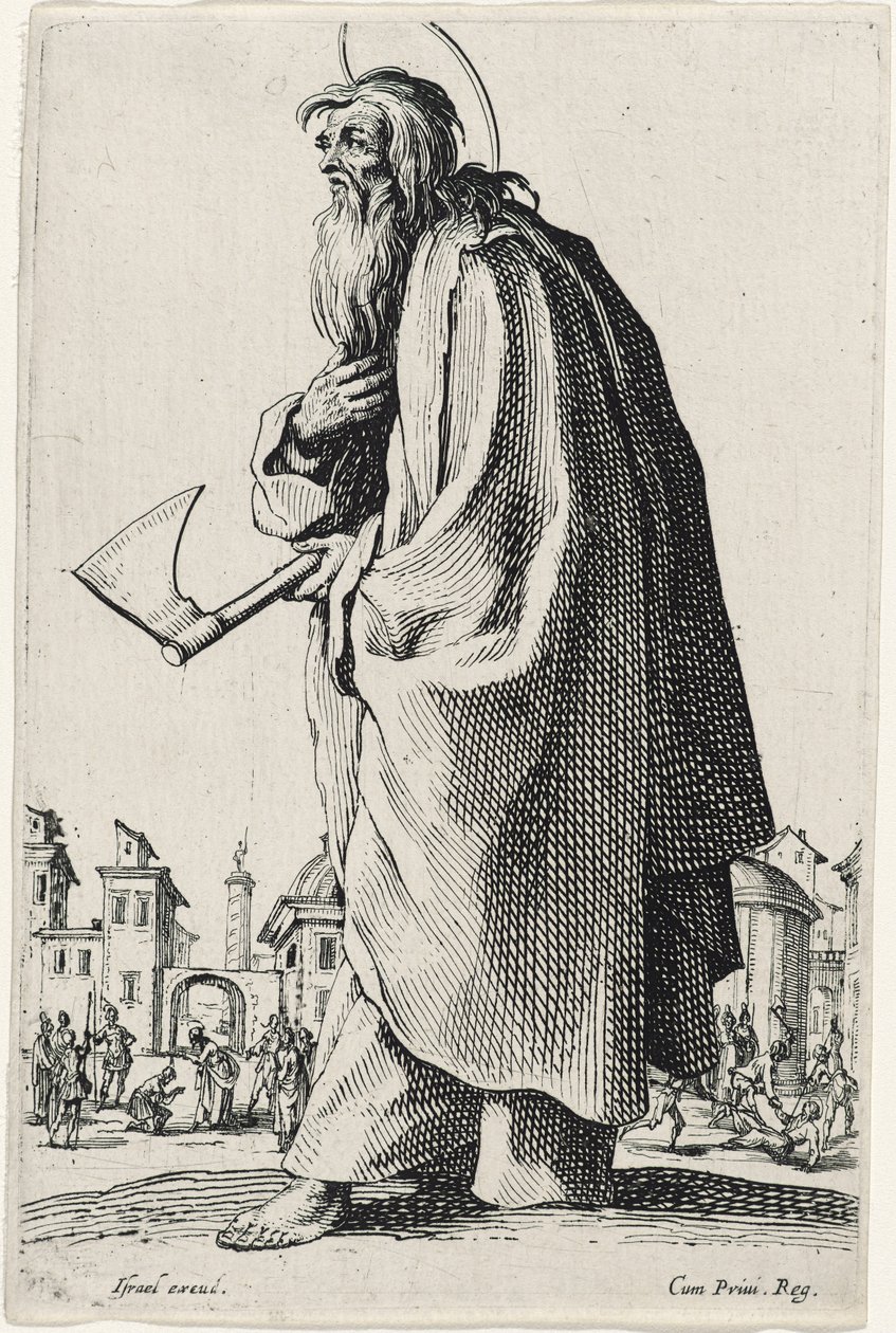 Szent Tádé vagy Szent Júdás a Les Grands Apôtres-ből (A nagy apostolok), 1631 alkotó: Jacques Callot