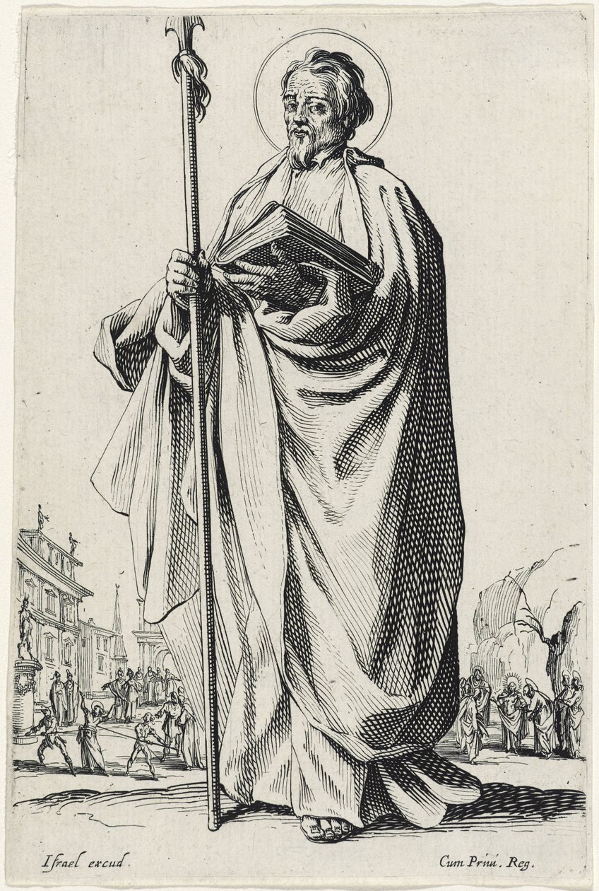 Szent Tamás a Nagy apostolokból, 1631 alkotó: Jacques Callot