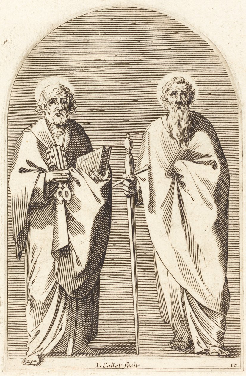 Szent Péter és Szent Pál alkotó: Jacques Callot