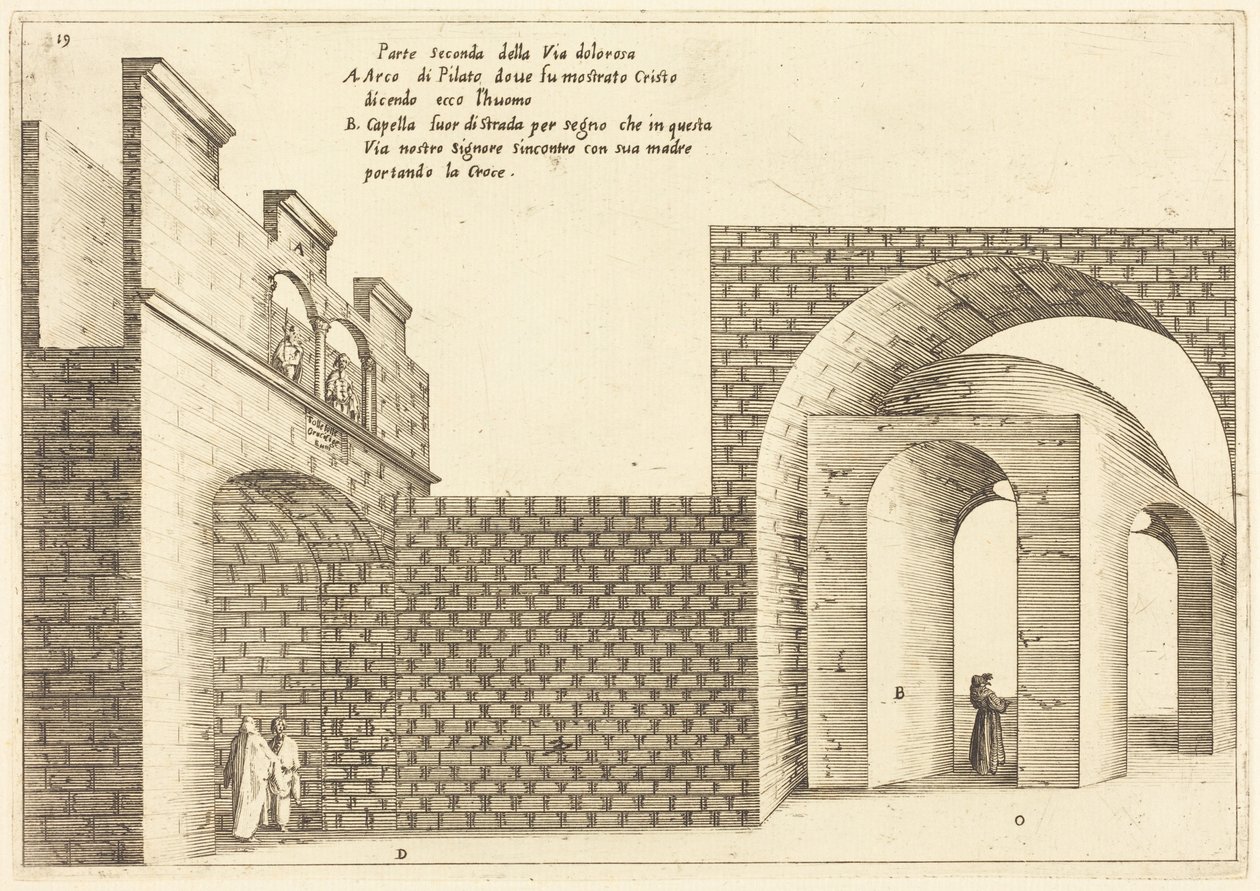 A Via Dolorosa második része alkotó: Jacques Callot