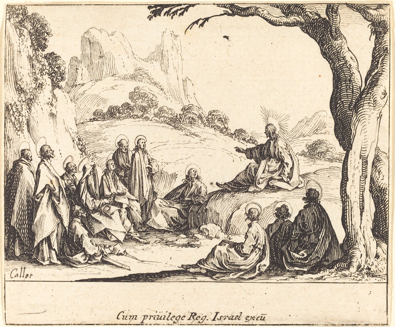Hegyi beszéd alkotó: Jacques Callot