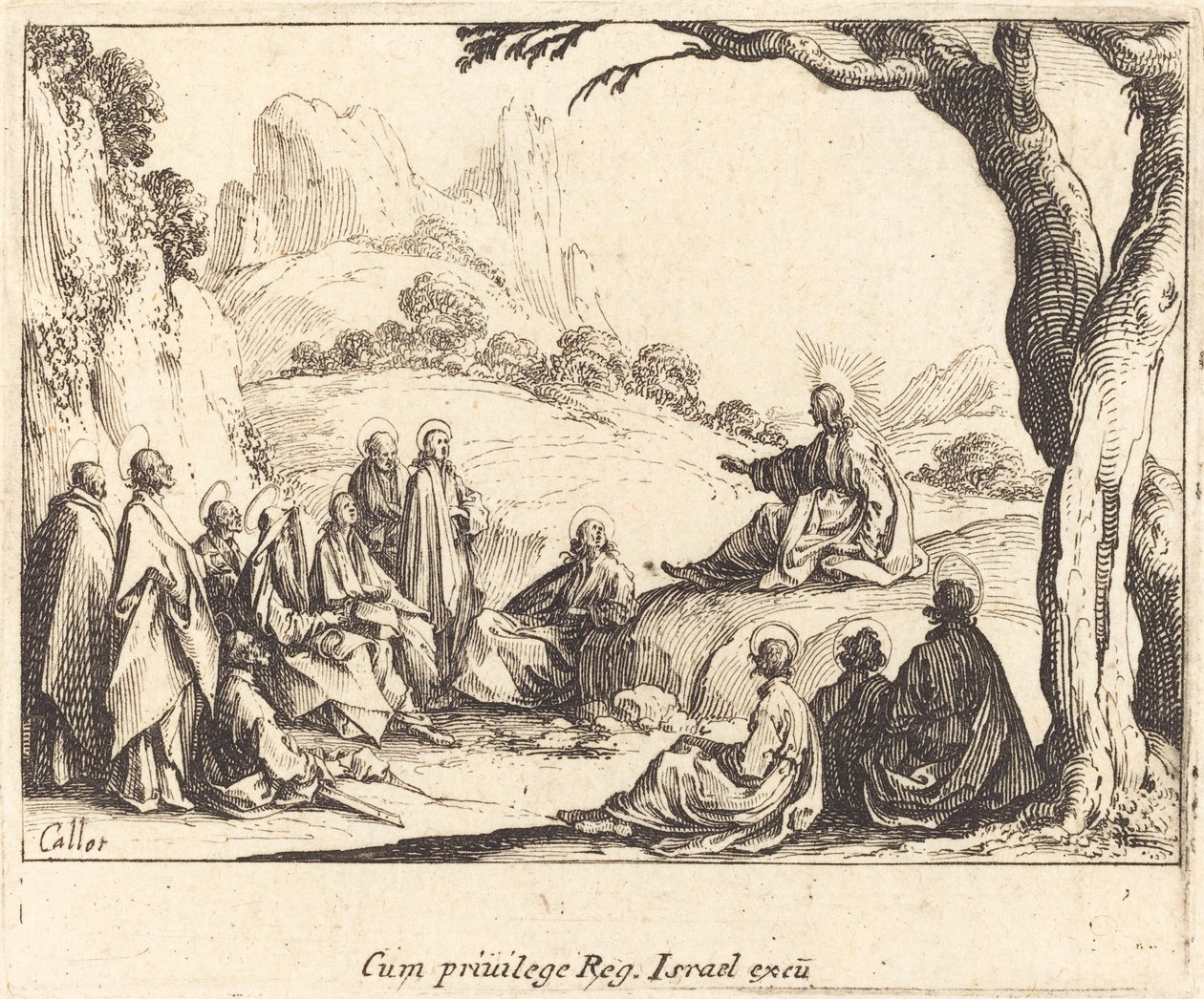Hegyi beszéd alkotó: Jacques Callot