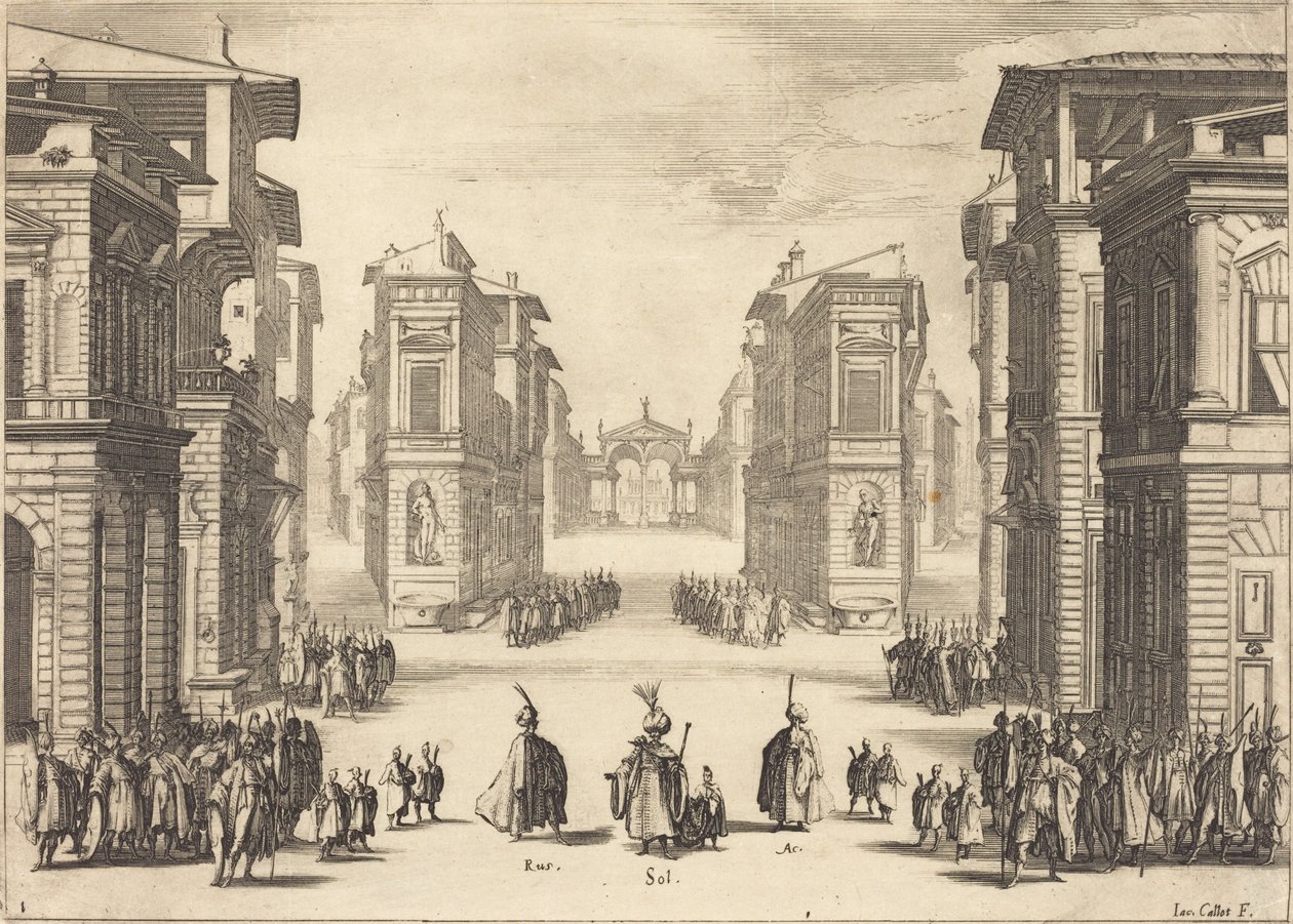 Szulejmán, I. felvonás alkotó: Jacques Callot