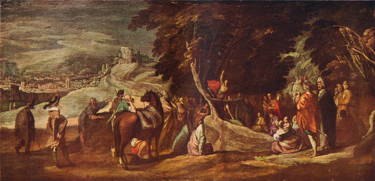 Szent János prédikáció a vadonban, 1620-1635, 1924 alkotó: Jacques Callot
