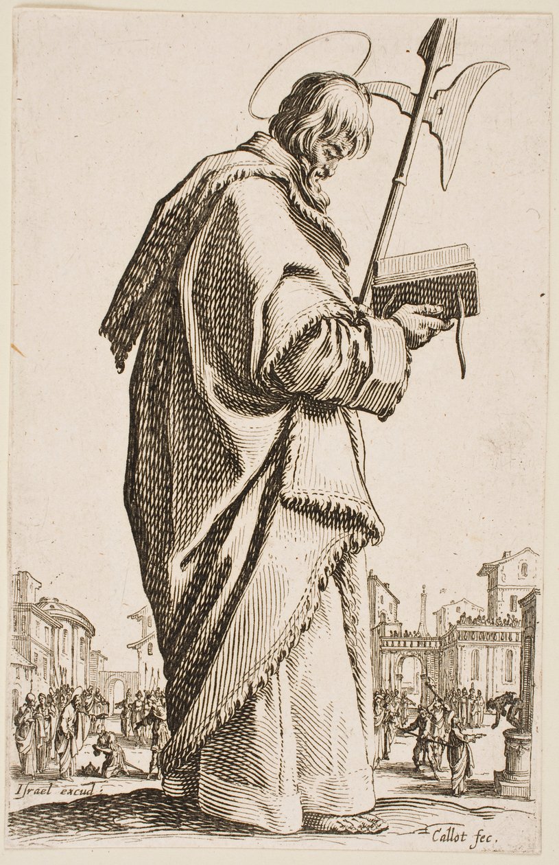 Szent Máté, a „Nagy apostolok” sorozatból alkotó: Jacques Callot