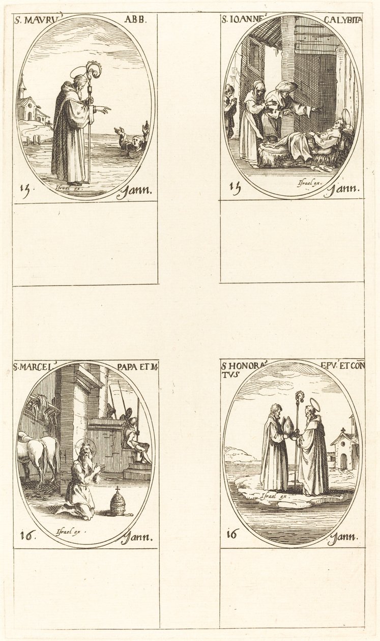 utca mór John Calybite Marcellus Honoratus alkotó: Jacques Callot