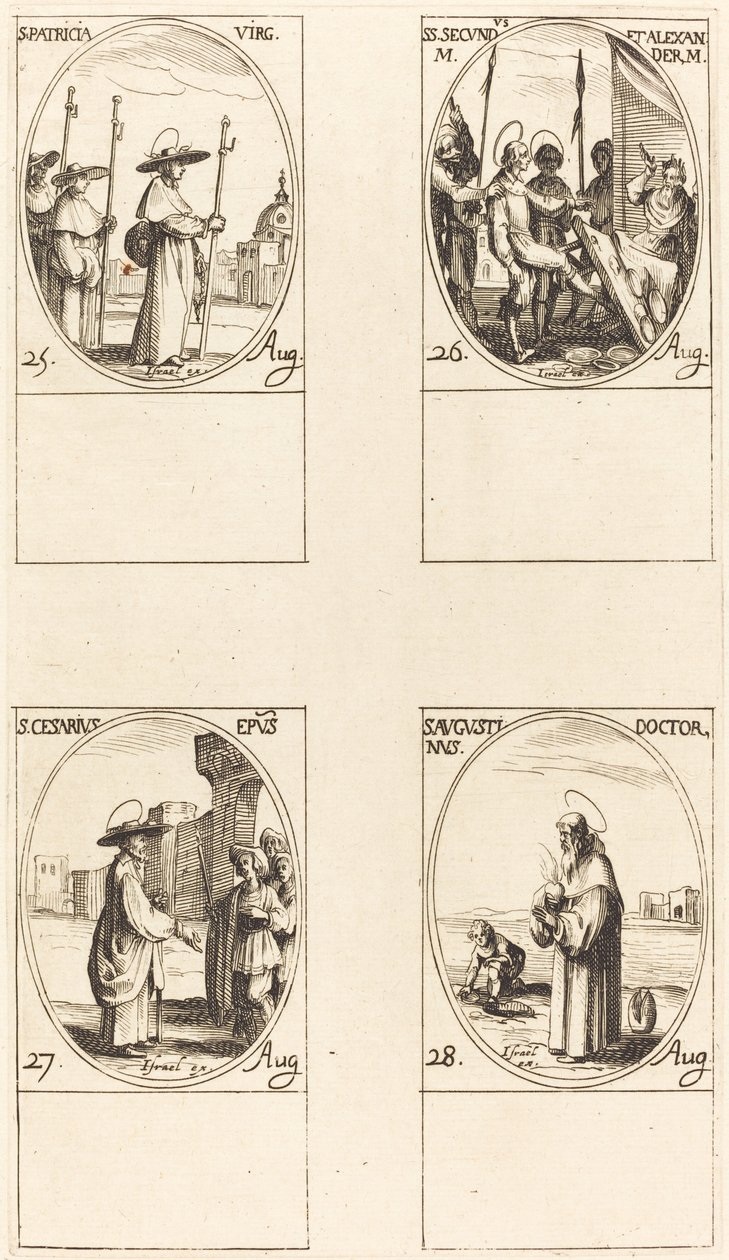 utca Patricia, Sts. A második és Alexander Caesarius Ágoston alkotó: Jacques Callot