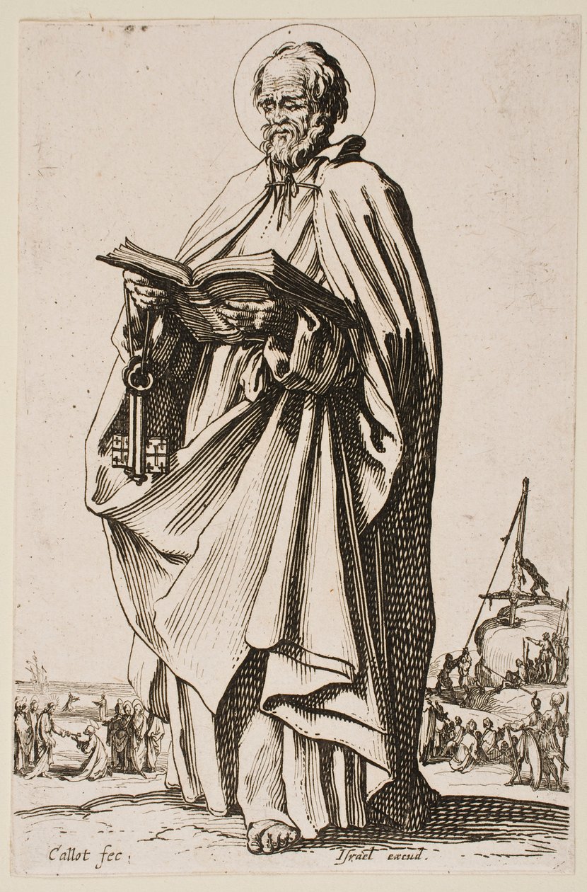 Szent Péter, a „Nagy apostolok” sorozatból alkotó: Jacques Callot