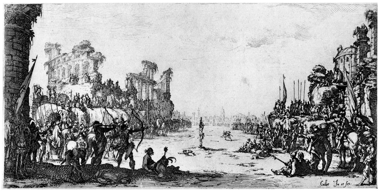 Szent Sebestyén, c1605-1630 1924 alkotó: Jacques Callot