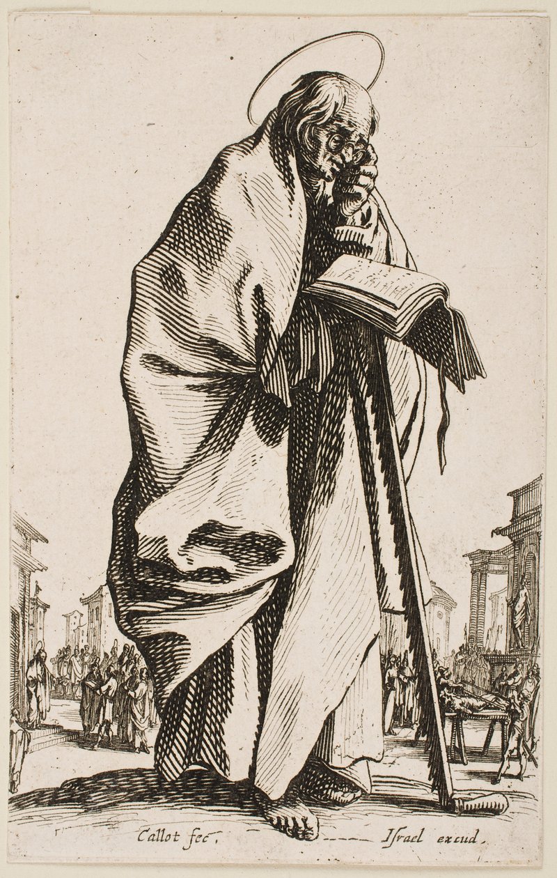 Szent Simon, a „Nagy apostolok” sorozatból alkotó: Jacques Callot