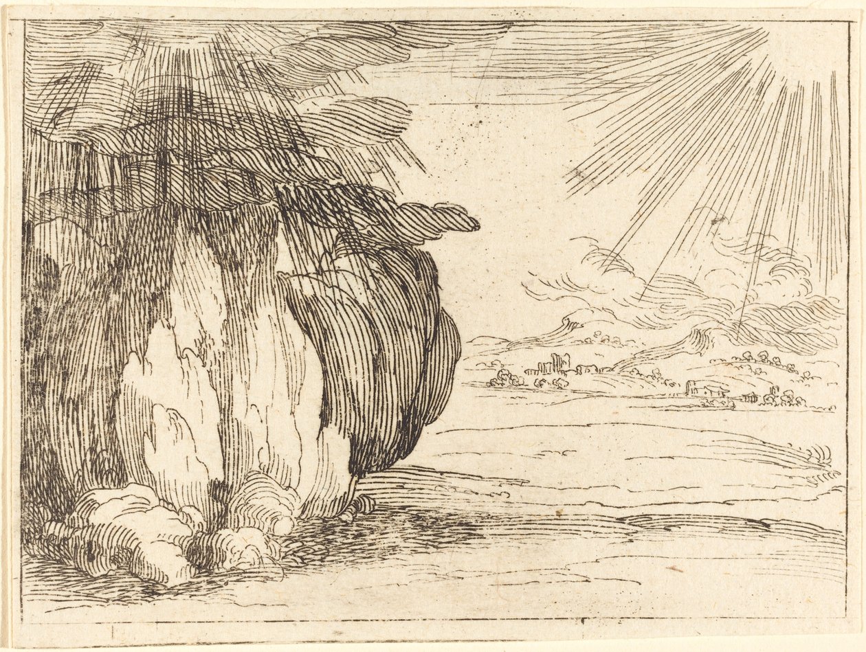 Nap és eső. alkotó: Jacques Callot