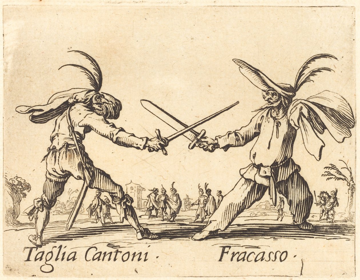 Taglia Cantoni és Fracasso alkotó: Jacques Callot