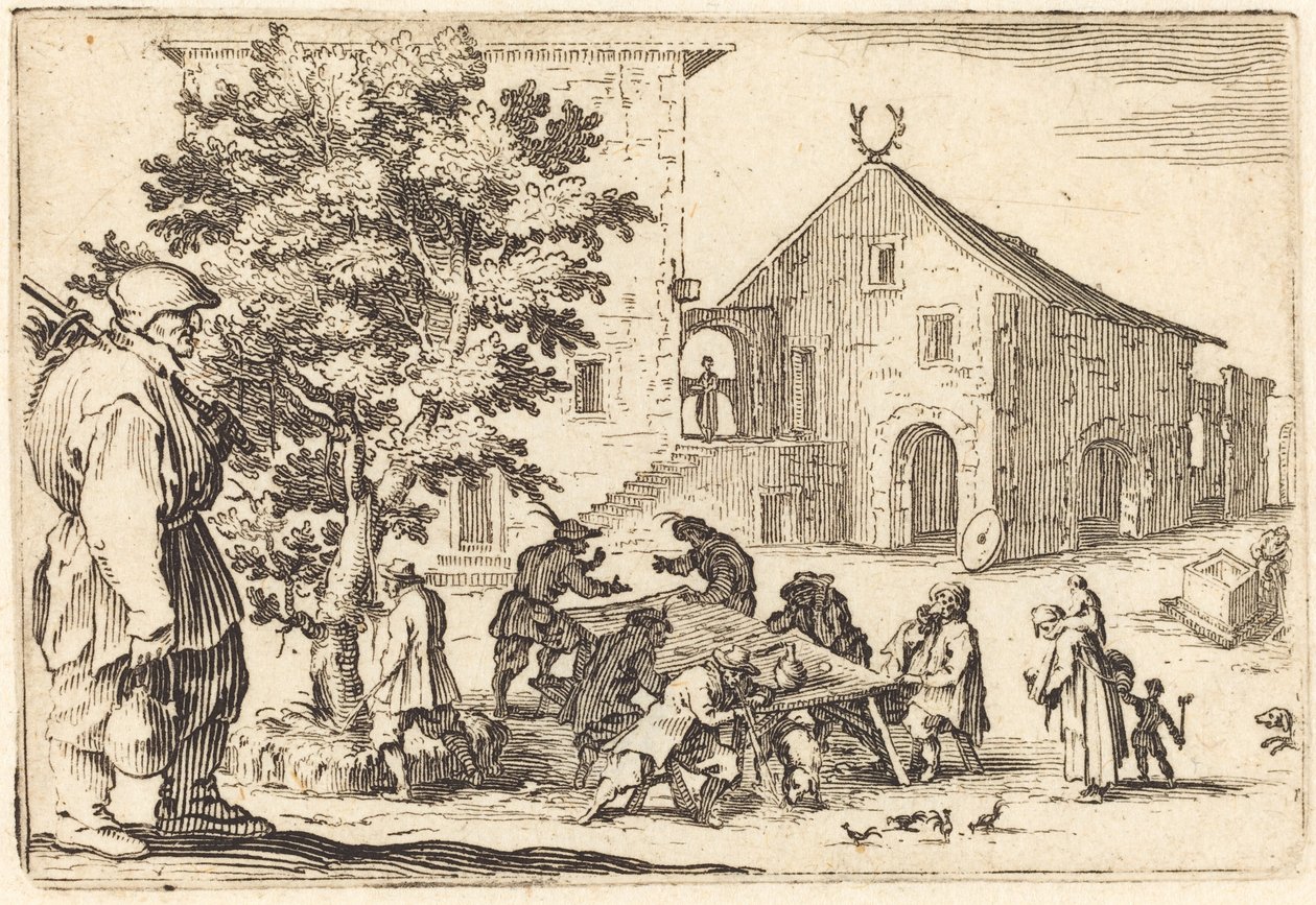 Taverna, c. 1622. alkotó: Jacques Callot